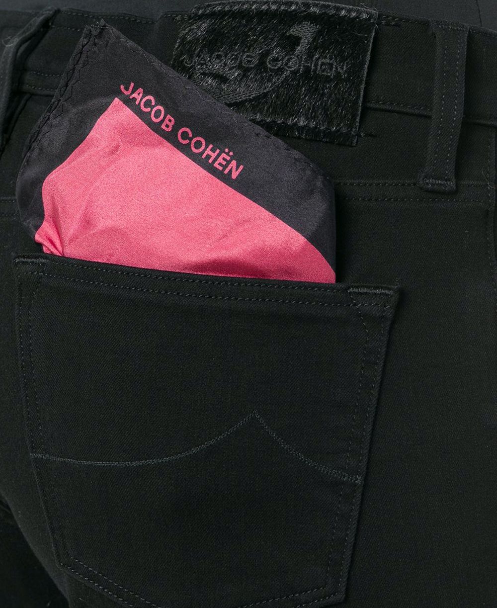 Jacob Cohen Black Cotton Jeans & Pant
