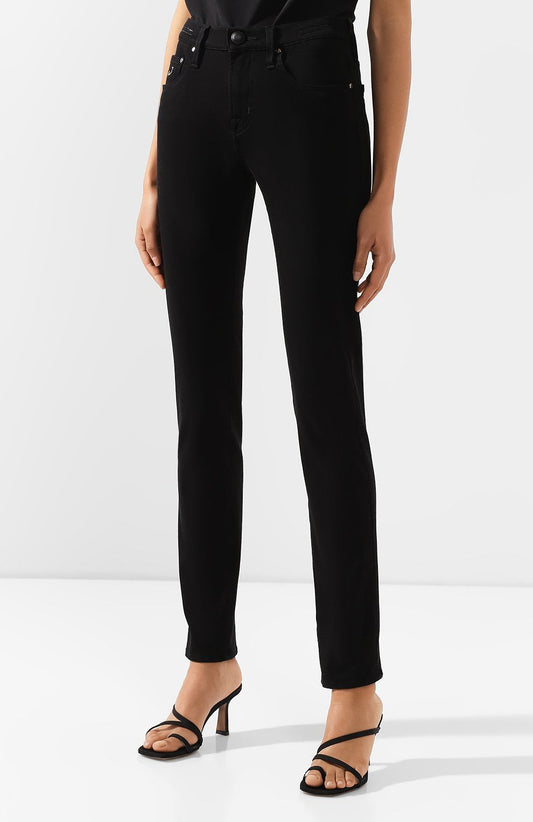 Jacob Cohen Black Cotton Jeans & Pant
