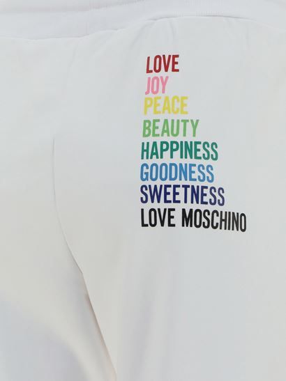 Love Moschino White Cotton Jeans & Pant