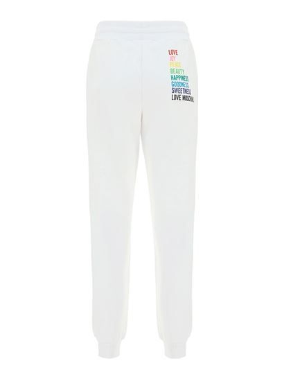 Love Moschino White Cotton Jeans & Pant