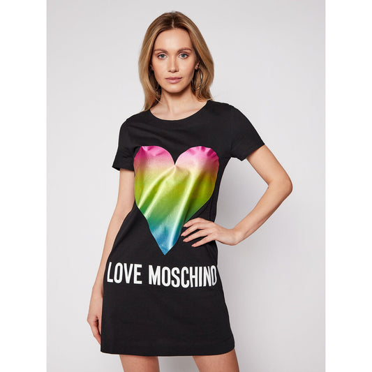 Love Moschino Black Cotton Dress