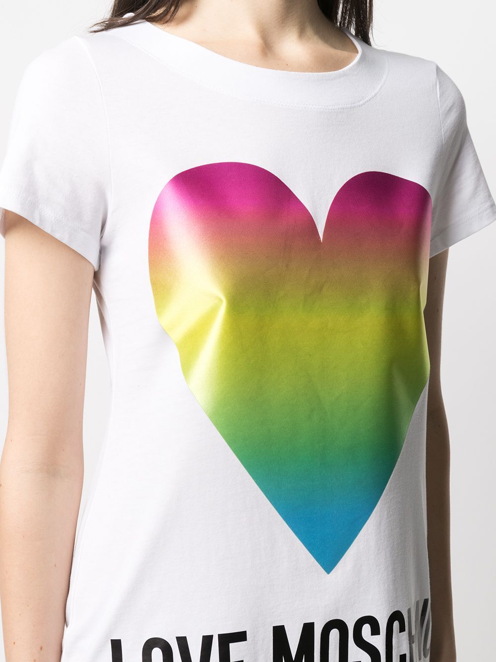 Love Moschino White Cotton Dress