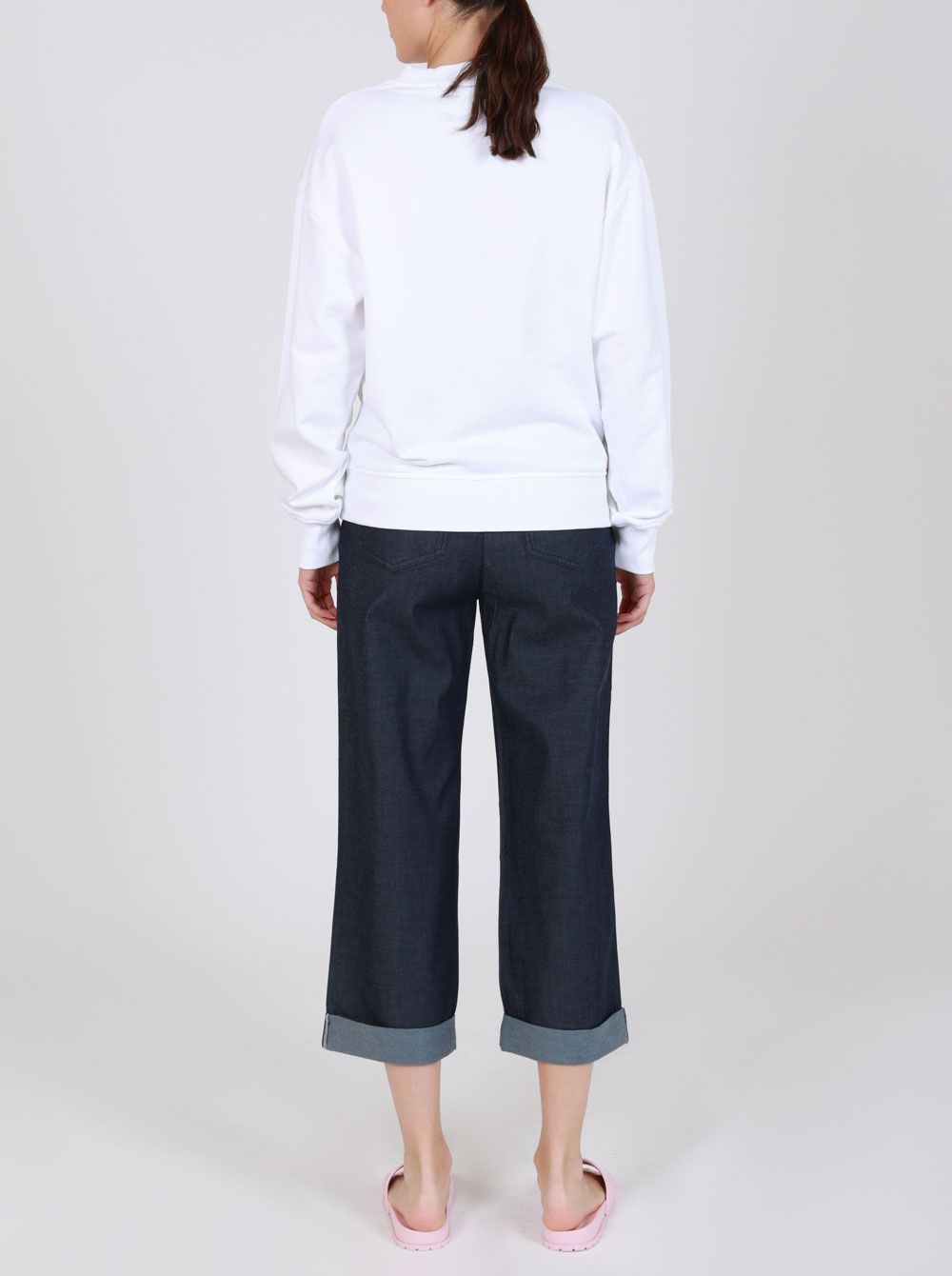 Love Moschino Blue Cotton Jeans & Pant