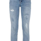 Imperfect Blue Cotton Jeans & Pant