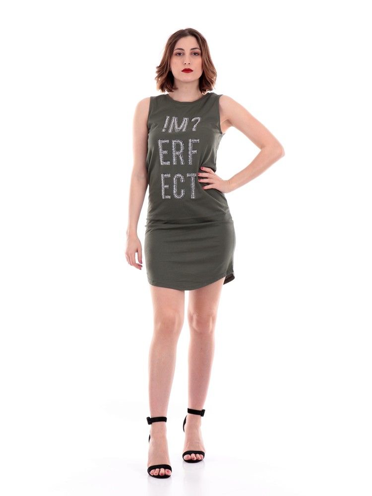 Imperfect Green Cotton Dress