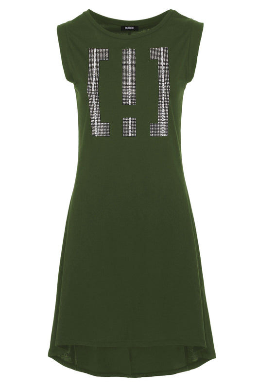 Imperfect Green Cotton Dress