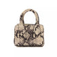 Pompei Donatella Gray Leather Handbag