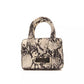 Pompei Donatella Gray Leather Handbag