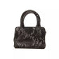 Pompei Donatella Gray Leather Handbag