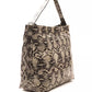 Pompei Donatella Gray Leather Shoulder Bag