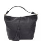 Pompei Donatella Gray Leather Shoulder Bag