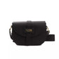 Pompei Donatella Black Leather Crossbody Bag