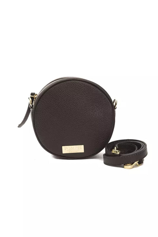 Pompei Donatella Brown Leather Crossbody Bag