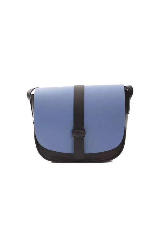 Pompei Donatella Blue Leather Crossbody Bag