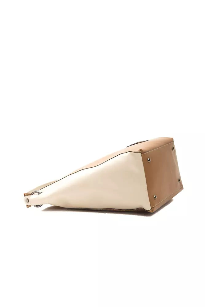 Pompei Donatella Brown Leather Shoulder Bag