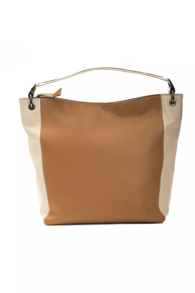 Pompei Donatella Brown Leather Shoulder Bag