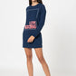 Love Moschino Blue Cotton Dress