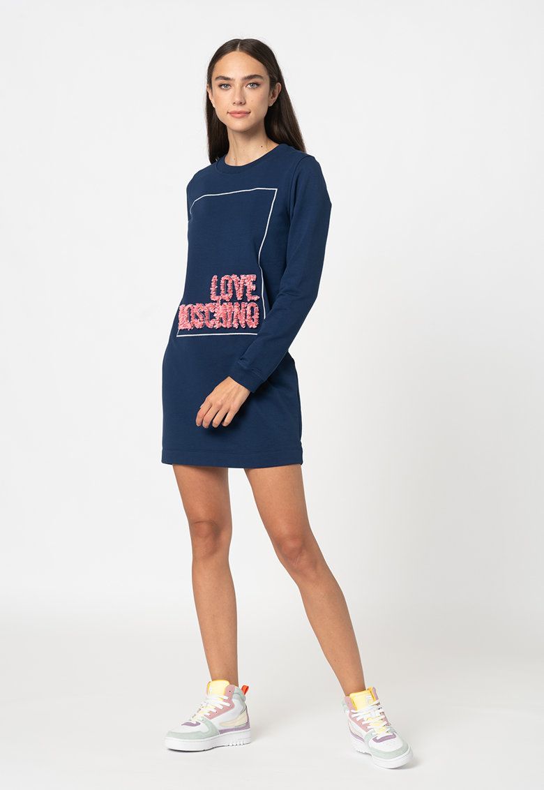 Love Moschino Blue Cotton Dress