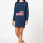 Love Moschino Blue Cotton Dress