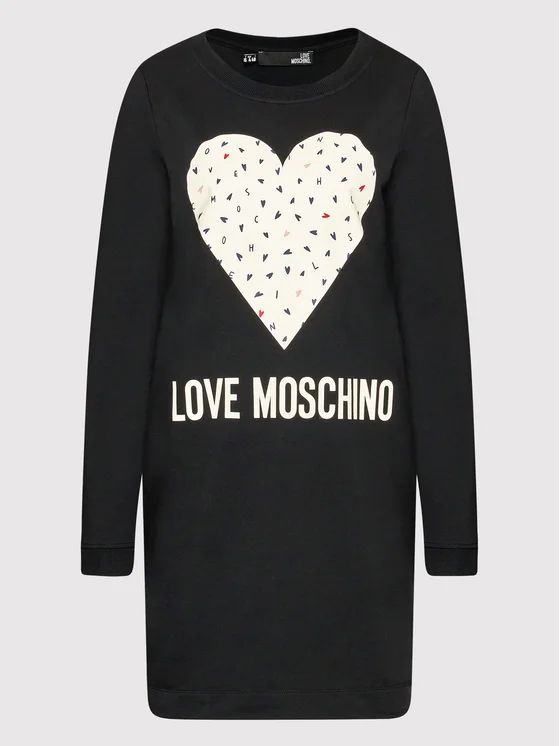 Love Moschino Black Cotton Dress