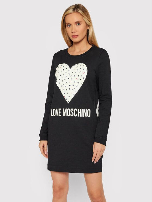 Love Moschino Black Cotton Dress
