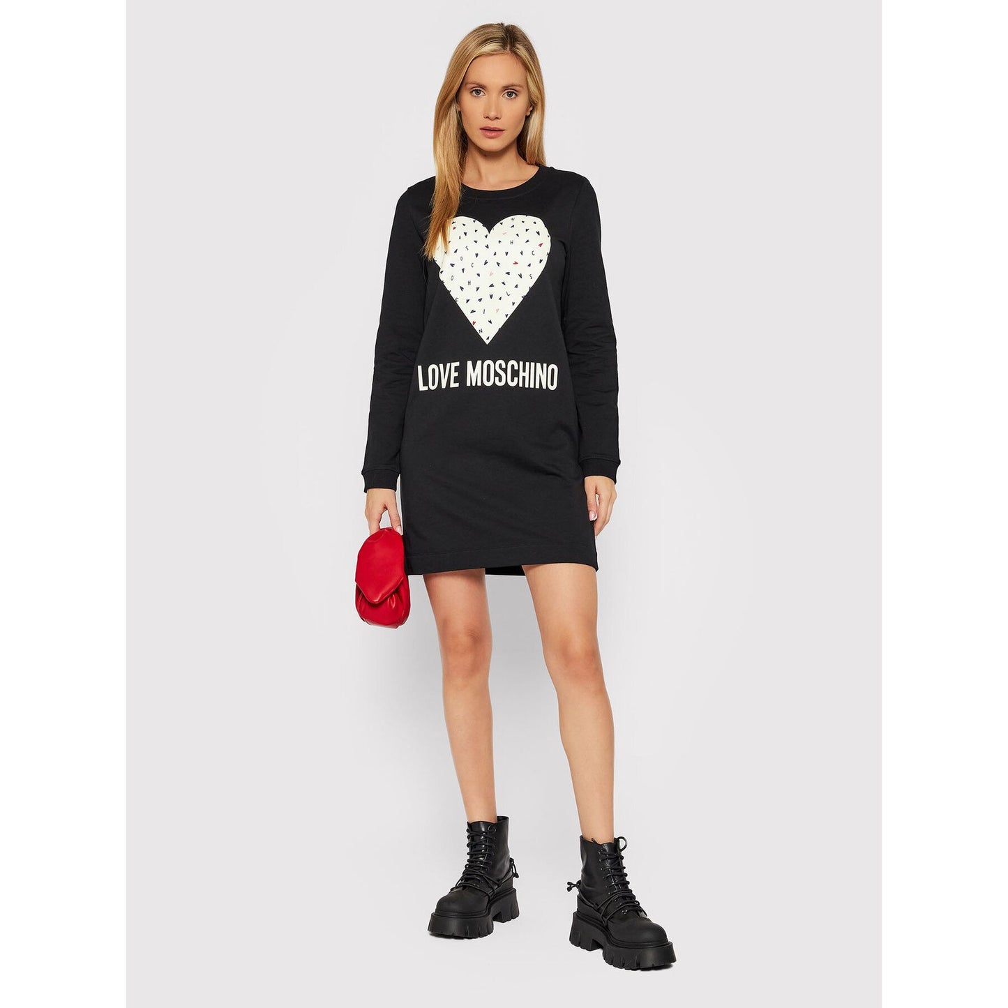 Love Moschino Black Cotton Dress