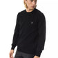 Uominitaliani Black Merino Wool Sweater