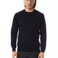Uominitaliani Blue Merino Wool Sweater