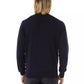 Uominitaliani Blue Merino Wool Sweater