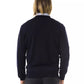 Uominitaliani Blue Merino Wool Sweater