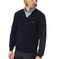 Uominitaliani Blue Merino Wool Sweater