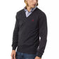 Uominitaliani Gray Merino Wool Sweater