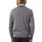 Uominitaliani Gray Merino Wool Sweater