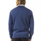 Uominitaliani Blue Merino Wool Sweater