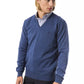 Uominitaliani Blue Merino Wool Sweater