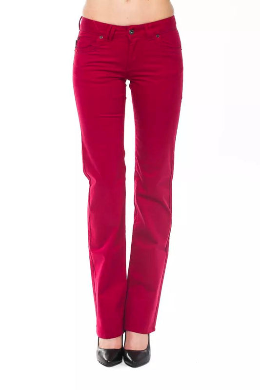 Ungaro Fever Red Cotton Jeans & Pant