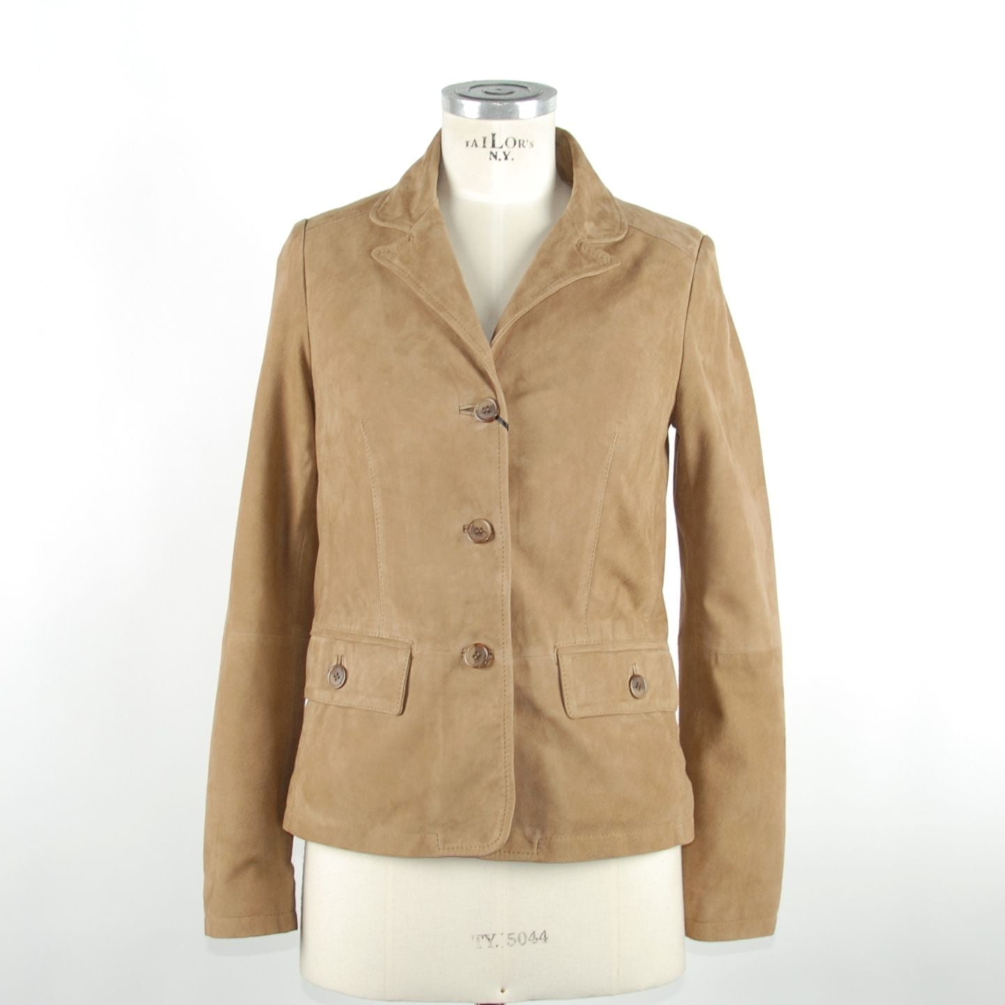 Emilio Romanelli Beige Leather Jackets & Coat