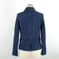 Emilio Romanelli Blue Leather Jackets & Coat