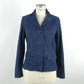 Emilio Romanelli Blue Leather Jackets & Coat