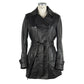 Emilio Romanelli Black Leather Jackets & Coat