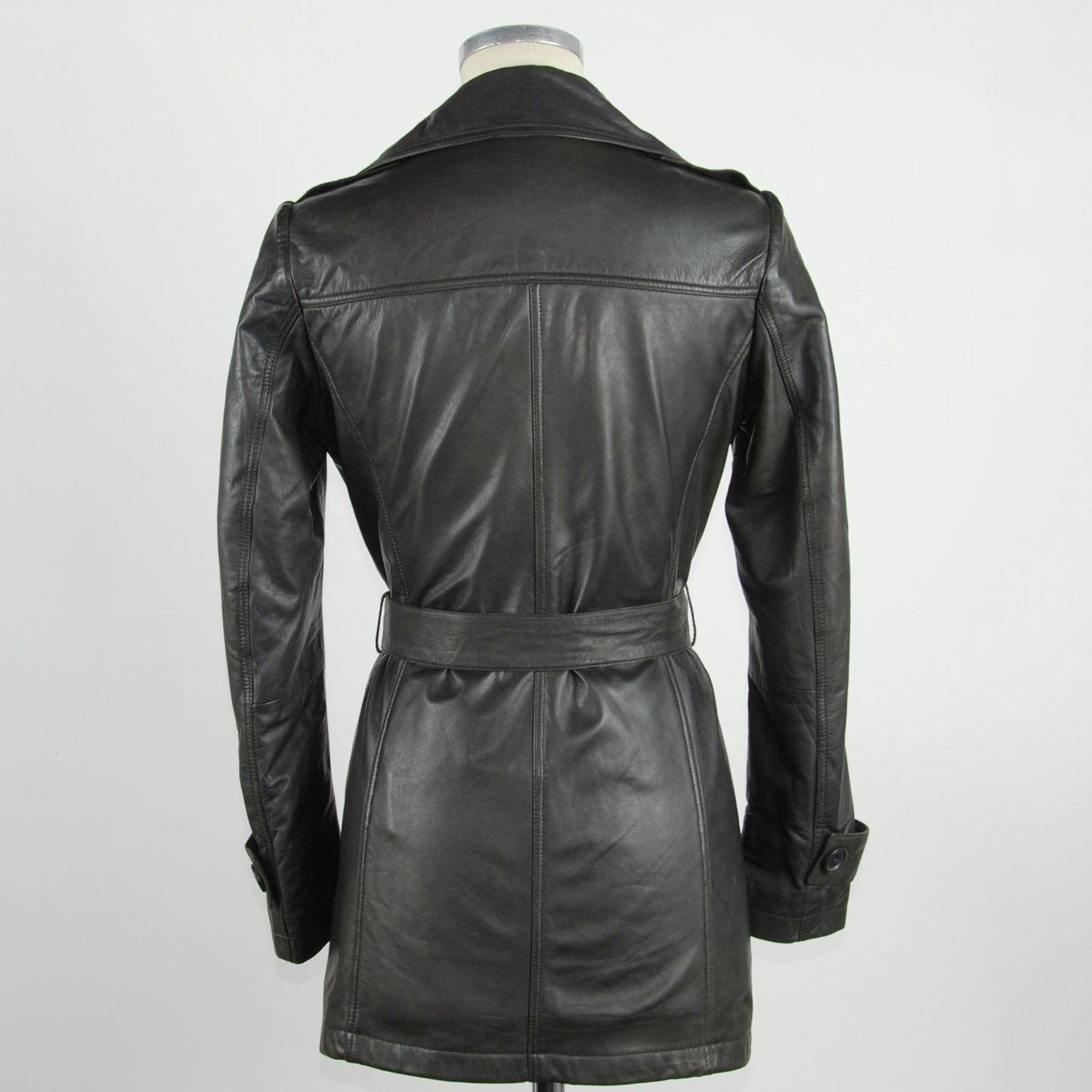 Emilio Romanelli Brown Leather Jackets & Coat