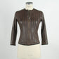 Emilio Romanelli Brown Leather Jackets & Coat