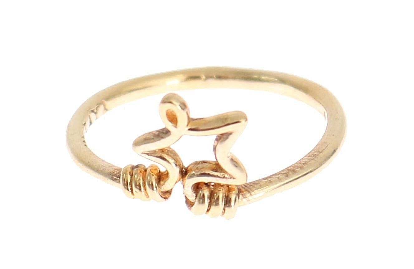 Nialaya Gold 925 Silver Authentic Star Ring