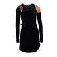 Versace Jeans Black Velvet Versace Jeans Couture Dress